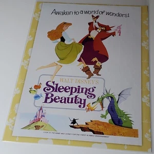 Litografia Bella Addormentata Autentica Locandina Mini Film Disney Principessa Aurora - Foto 1 di 2