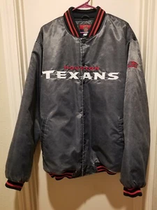 Men's XL Reebok NFL "HOUSTON TEXANS" Gridiron Classic Button-Up Jacket - Picture 1 of 9