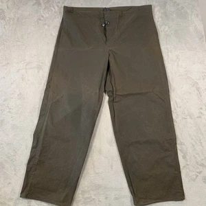 Pantalones de cera Barbour para hombre grandes verdes A85 sin forro caza granja - Imagen 1 de 13