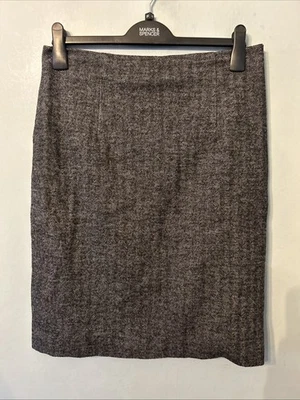 Falda Lápiz Hobbs Gris Mezcla Lana Espiga / Talla UK 14 Foto 1 de 4