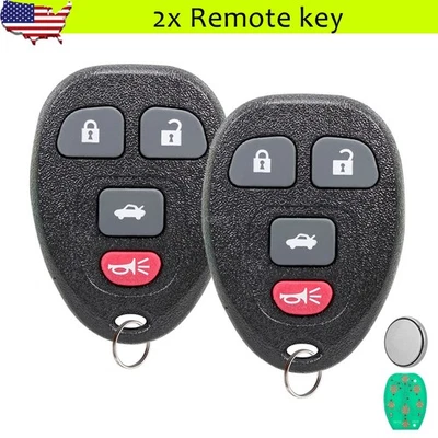 2 Remote Fob Key for 2005 2006 2007 2008 Pontiac G6 Grand Prix Solstice KOBGT04A - Image 1 of 4