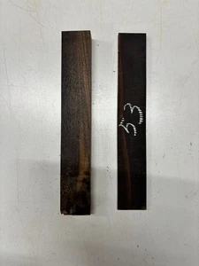 2 Pcs, Gaboon Ebony Thin Stock- Various Size- Woodturning Lumber Boards #53 - Picture 1 of 2