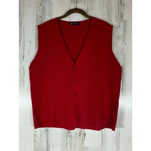 Marcello Sport Herren Pullover Weste Strickjacke Gr. XL rot V-Ausschnitt Merinowollmischung - Bild 1 von 7