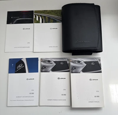 Lexus ES 350 2016 juego manual del propietario - OEM original de fábrica con estuche Foto 1 de 4