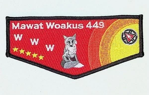 Mawat Woakus Lodge 449 Black Swamp Area OH 2015 Centennial Flap BLK Bdr (JM1981) - Picture 1 of 2