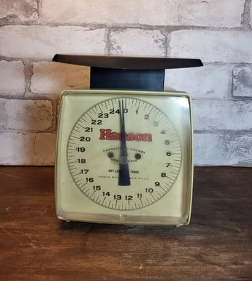 Винтажные аналоговые весы Hanson Kitchen General Household Utility 25 фунтов РАБОТАЮТ - Изображение 1 из 4