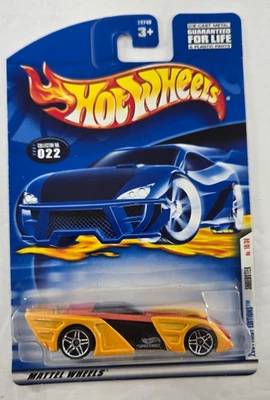 Hot Wheels #22 2001 primeras ediciones 10/36 Shredster rojo/amarillo con variación Sp PR5 Foto 1 de 4