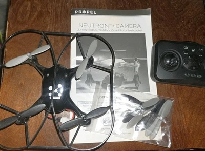 Propel RC Neutron 2.4GHz Indoor/Outdoor Quad Rotor Helicopter Camera NO CHARGER - Image 1 of 4