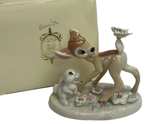 Figura Lenox Disney "Una sorpresa para Bambi" golpeador mariposa con caja y certificado de autenticidad - Imagen 1 de 21