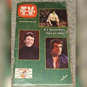1 HTF Tele Guia 1434 Regional TV Guide MX Feb 1980 Incredible Hulk Lou Ferrigno - Picture 1 of 6