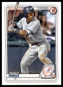 OSWALD PERAZA 2020 BOWMAN DRAFT RC NEW YORK YANKEES #BD-27 - Picture 1 of 2