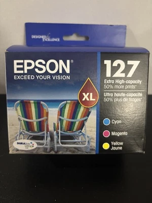Epson T127520 Color Ink Cartridges - Cyan, Magenta, Yellow - Image 1 of 4