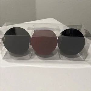 NUOVO 2025 Hobby Lobby Confezione 3 Palline Floccate Velluto Nero Marrone 6" Ornamenti - Foto 1 di 4