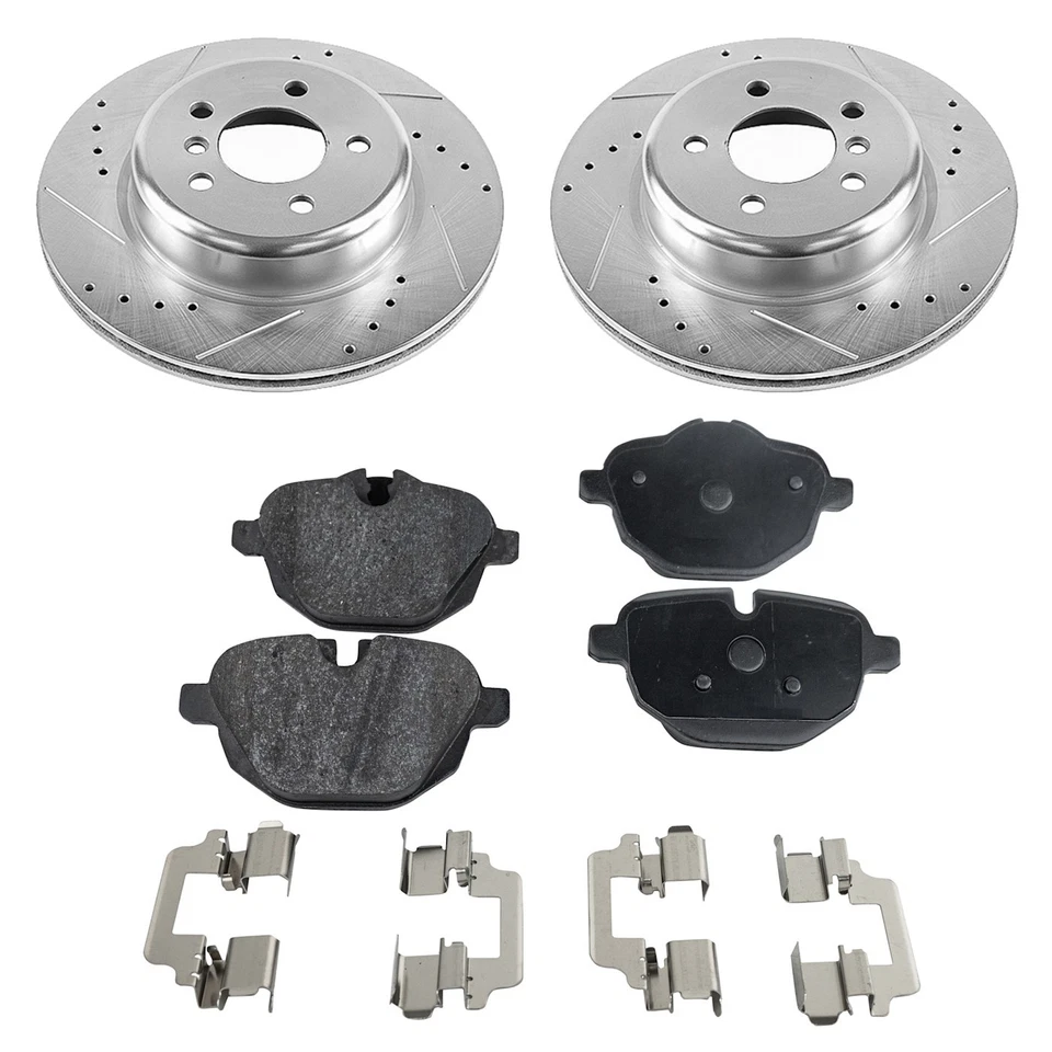 Kit de rotores y pastillas de disco de freno trasero para 535 528 BMW 535i 535d xDrive 528i 12-16 Foto 1 de 4