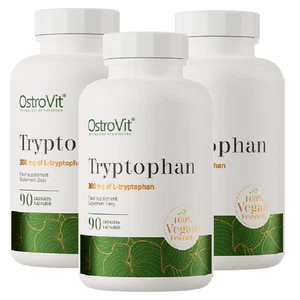 TRYPTOPHAN - 90-180 Caps - VEGE healthy sleep immune system serotonin production - Picture 1 of 5