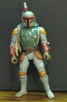 Figura de acción Star Wars Power of the Force Boba Fett 3,75" con paquete de cohetes 1995 Foto 1 de 4