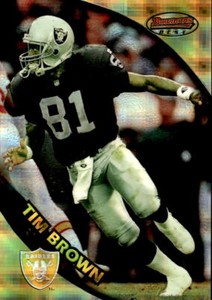 1997-98 Bowman's Best Jumbo Atomic Refractor #5 Tim Brown *5863