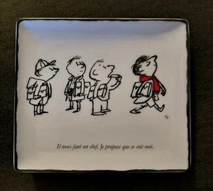 Sehr seltenes Bernardaud Le Petit Nicolas Tablett 6,7" x 5,9" noch in Box perfekter Zustand - Bild 1 von 5