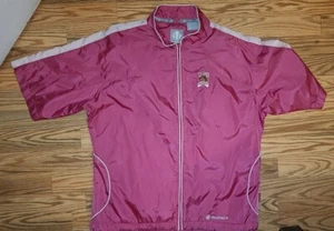Damen rosa Kurzarm US Open 2007 Oakmont Tennis Reißverschluss Jacke Large - Bild 1 von 11