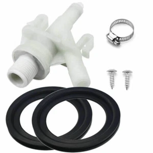RV Toilet Valve & 2X RV Toilet Ball Seals, Water Valve Replacement Kit 385311641 - Picture 1 of 12