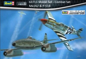 Revell Combat Set Me262 + P-51B Mustang 'Model Set' REV 63711 Model Kit - Picture 1 of 1