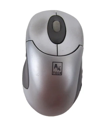A4TECH WIRELESS BALL MOUSE CORDLESS Silver Black RFSOP-48 Retro NO RECEIVER - Image 1 of 4