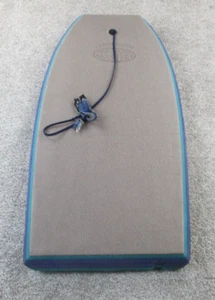 Vintage 90s Barrel Master Boogie Board Gray Blue Foam Bodyboard GUC - Picture 1 of 13