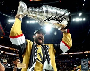 Nicolas Roy Autographed 8x10 Photo Vegas Golden Knights Stanley Cup IGM COA - Picture 1 of 3