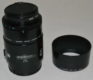 Minolta AF 100mm F2.8 Macro Autofocus Close Up Sony A Mount W/ Hood & UV Filter - Picture 1 of 11