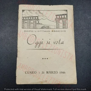 Vademecum Libretto "Heute wird abgestimmt" Wahlen Keil 31. März 1946 GL Galimberti - Bild 1 von 6