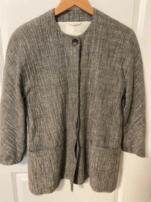 复古 ESCADA BY MARGRETHA LEY 女式 FORTUNY 风格衬里夹克 10 码 — 第 1/4 张图片