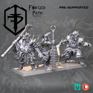 Miniaturas japonesas de ogro samurai de fantasía no-muerto Oni, mesa de Wargaming - Imagen 1 de 7