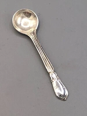 Troubadour by Frank Whiting Sterling Silver Salt Spoon 2 3/8" - Image 1 of 3