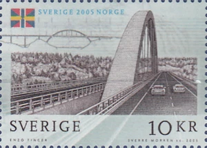 [OOS] Sweden #Mi2483 MNH 2005 Svinesund Bridge between Sweden Norwa [2514a YT246 - Picture 1 of 1