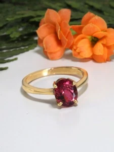 Turmalin Ring - Gold 14k - Picture 1 of 4