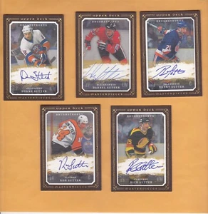 5 LOT SUTTER BROTHERS 2008-09 UD MASTERPIECES 5 LOT BRUSHSTROKES AUTOS NM-MT A1 - Picture 1 of 12