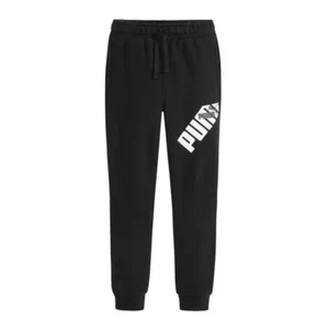 PUMA Boys Youth Fleece Jogger, Black Size S (7/8) - Picture 1 of 4