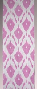 11 Yard HAND MADE UZBEK Natural SILK IKAT ADRAS FABRIC # 8725 - Picture 1 of 4