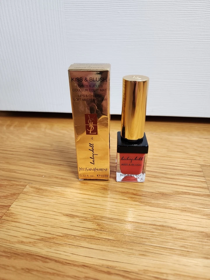 YSL Baby Doll Kiss and Blush Lip Gloss - Orange Fougueux