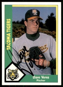 1990 CMC Tacoma Tigers Dave Veres IP Signed Auto Tacoma Tigers #2