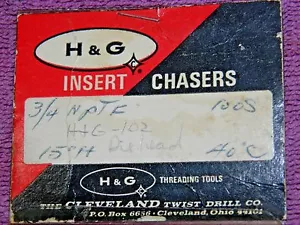 H & G CLEVELAND TWIST DRILL 00 SERIES 15/32 - 32 UNEF THREAD CHASER SET - Picture 1 of 2