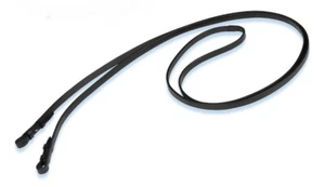 Stubben Einfach Flaches Leder Glatte Bordstein Zügel für Doppeltrense Pelham 1/2" 13 mm - Bild 1 von 3
