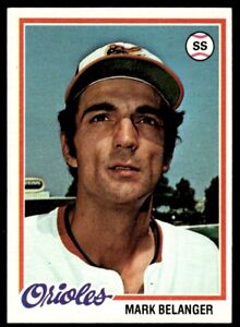 1978 Topps Mark Belanger Baltimore Orioles #315