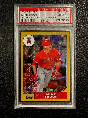 Mike Trout 2017 Topps Silver Pack GOLD Refractor /50 PSA 10 GEM MT LOW POP WOW! - Image 1 of 2