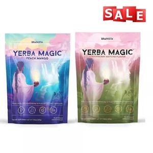 Yerba Magic|Yerba Mate Instant Tea Powder | Peach Mango Flavor | 30 Servings HOT - Picture 1 of 30