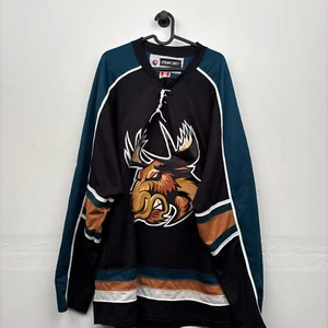 Vintage RARE Manitoba Moose AHL Reebok Jersey mit Autogramm Trikot Eishockey - Bild 1 von 7