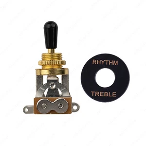NEW Gold 3-Way Toggle Switch with Plate for Gibson/Epiphone Les Paul Guitar - Picture 1 of 13