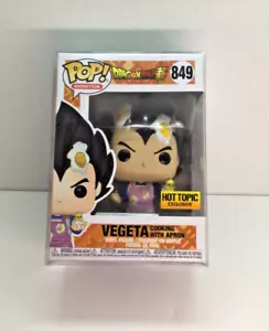 Dragonball Z Funko Pop #849 Vegeta Cooking con Delantal Hot Topic Exc. W/Pro Free S/H - Imagen 1 de 4