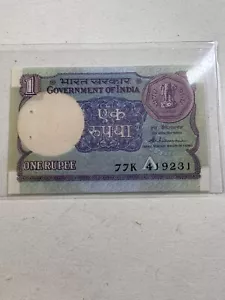 1986 India 1 Rupee Banknote P# 78Ac - Picture 1 of 11