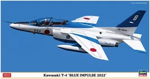 Kawasaki T-4 Blue Impulse 2022 1:48 Plastic Model Kit HASEGAWA - Imagen 1 de 2